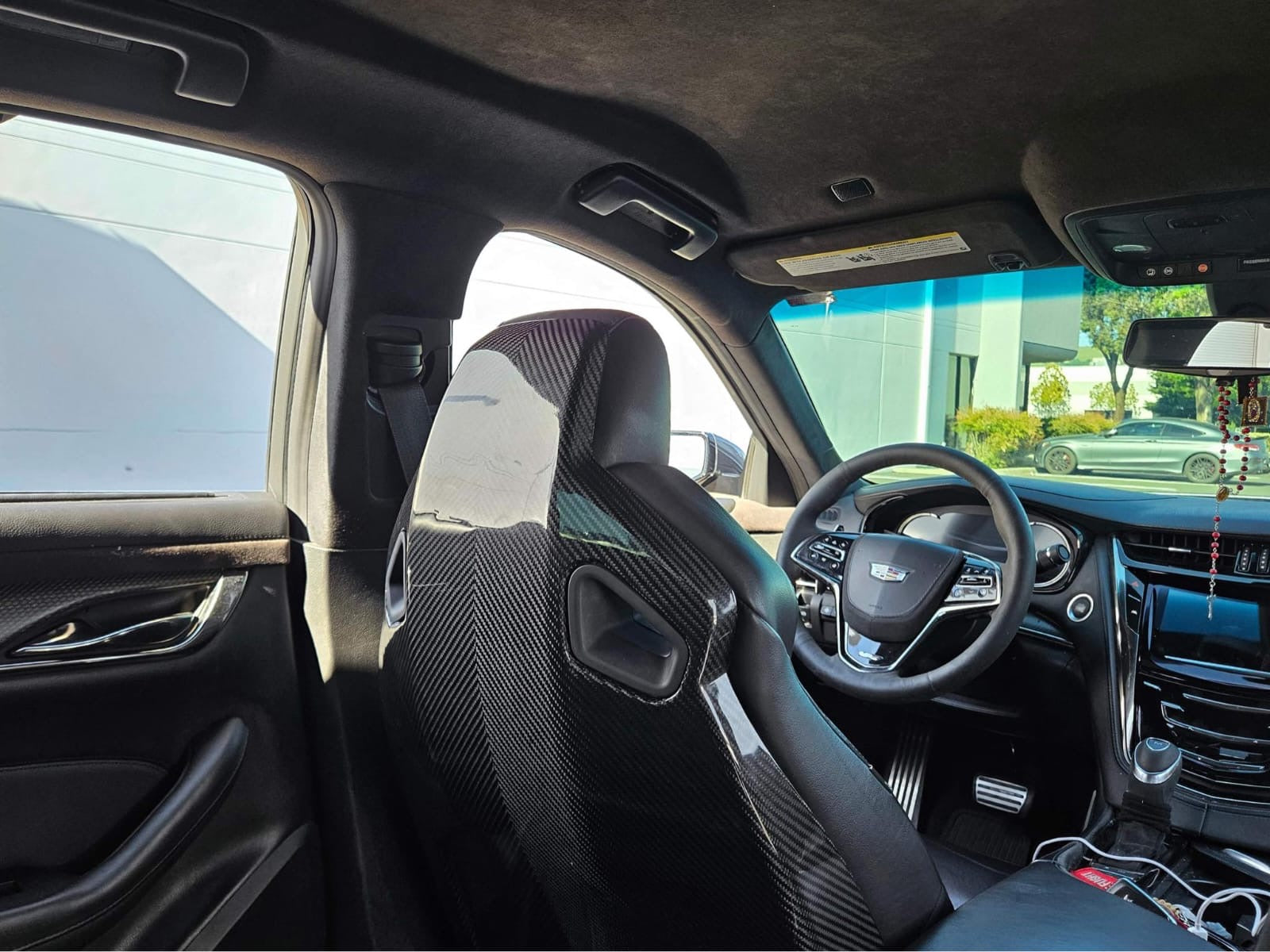 2016+ CADILLAC CTS-V3  | RECARO CARBON FIBER SEAT REAR PANEL COVER REPLACEMENT (DRIVER AND PASSENGER)